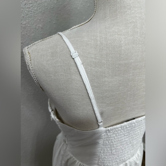 Anthropologie Vineet Bahl Sleeveless V-Neck Floral Cutwork Midi Dress Sz M - Picture 12 of 16